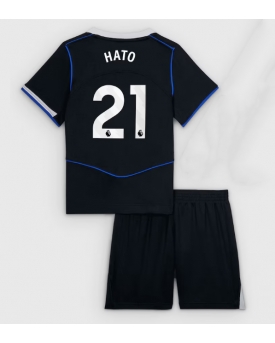 Billige Fotballdrakt Chelsea Jorrel Hato #21 Replika Tredjedraktsett Barn 2025-26 Kortermet (med bukser)